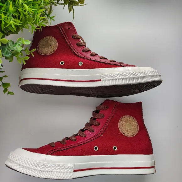 Converse 1970’s Anti-Slip Wear-Resistant High Top Sneakers Red / Brown Laces | M - Picture 3 of 12